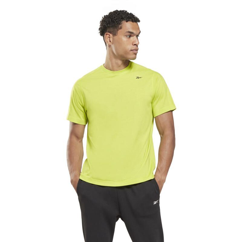 Reebok Training Speedwick Short Sleeve Shirt, Acid Yellow 